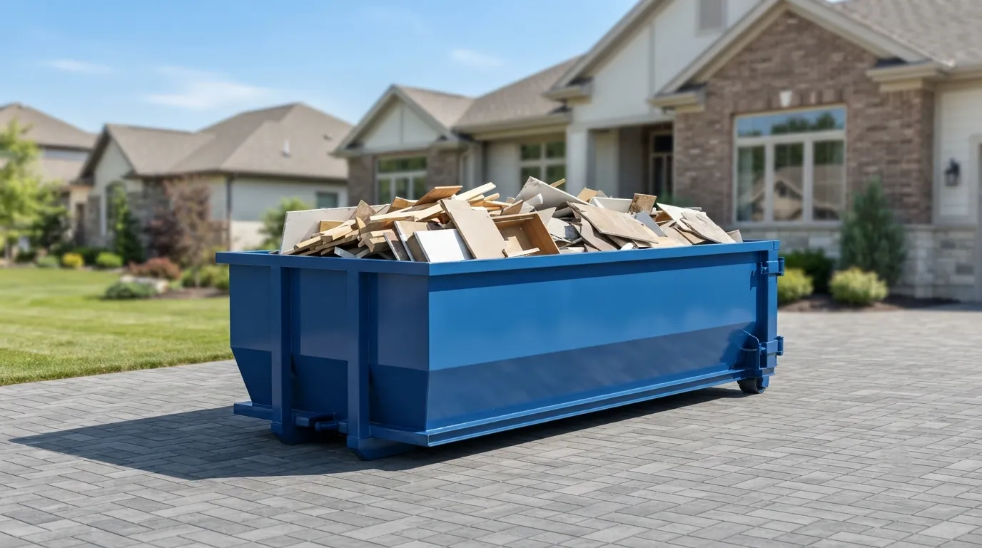 20 yard dumpster rental from our Quincy fleet